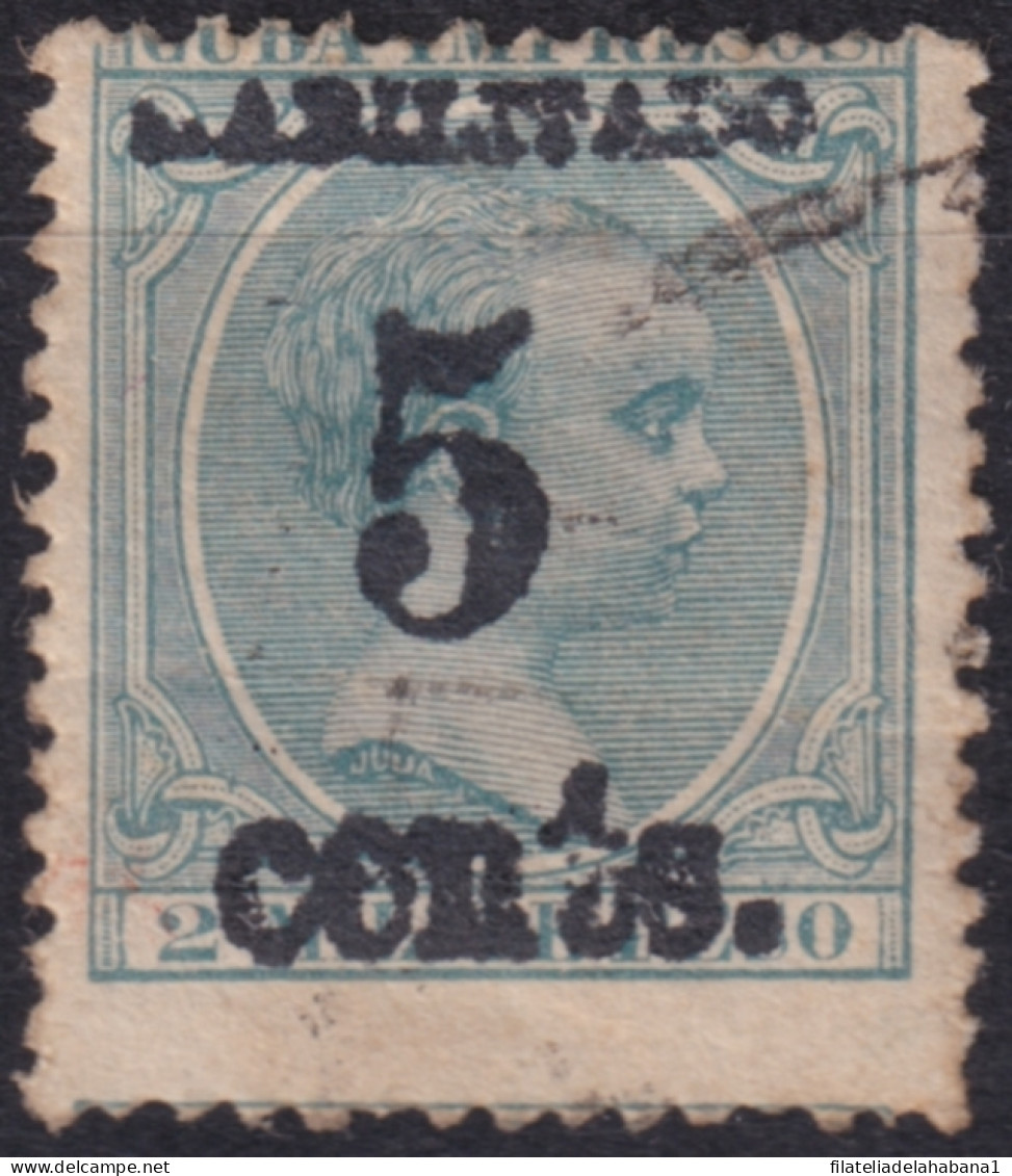 1899-722 CUBA US OCCUPATION 1899 PUERTO PRINCIPE 5ª ISSUE 5c S. 2mls FORGERY.  - Used Stamps