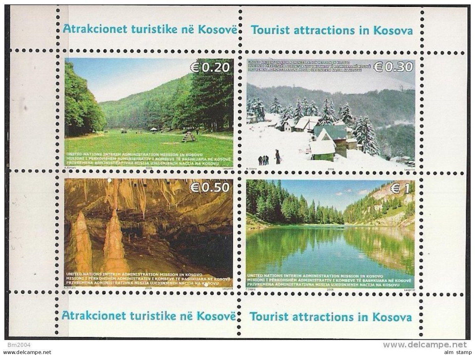 2006 Kosovo   Mi. Bl 3 **MNH   Tourismus - Kosovo