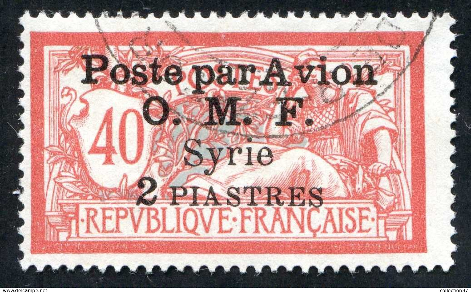 REF 086 > SYRIE < PA N° 10 > Ø < Oblitéré < Ø Used > Poste Aérienne - Aéro - Air Mail - Airmail