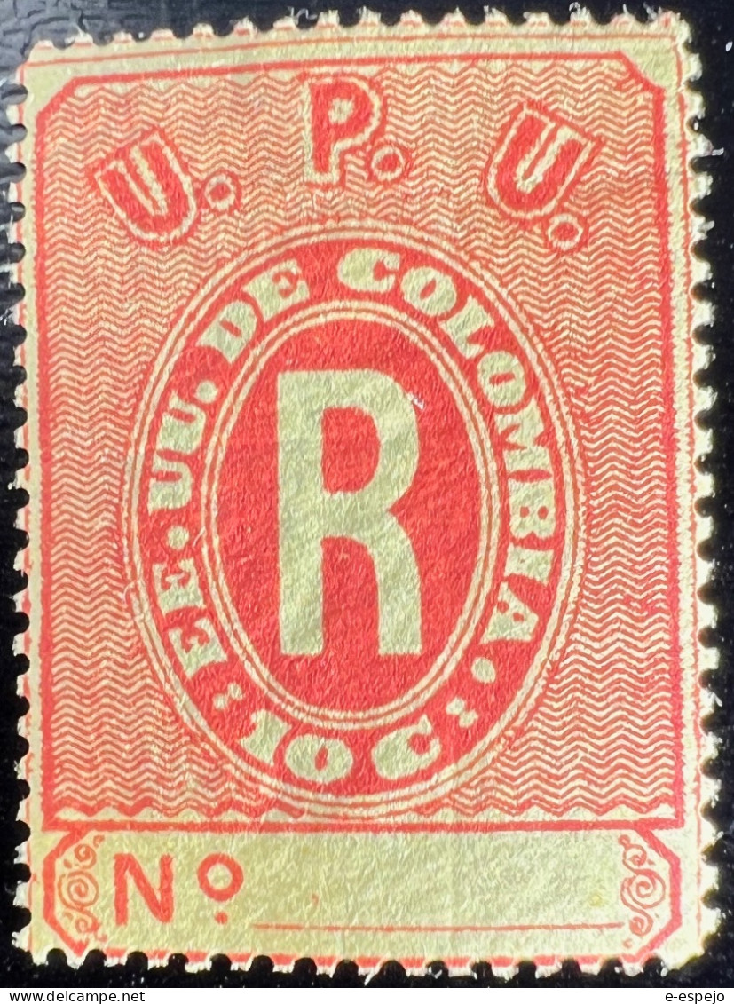 Kolumbien 1883: Registration Stamps Mi:CO 77 - Colombia