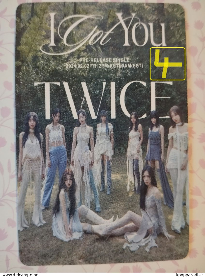 Photocard K POP Au Choix  TWICE I Got You - Objets Dérivés