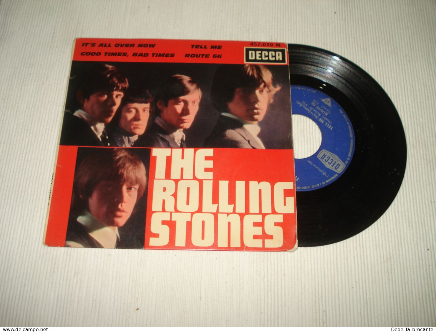 B14 / The Rolling Stones – It's All Over Now - Decca  457.039 - FR 1964  VG+/VG+ - Rock