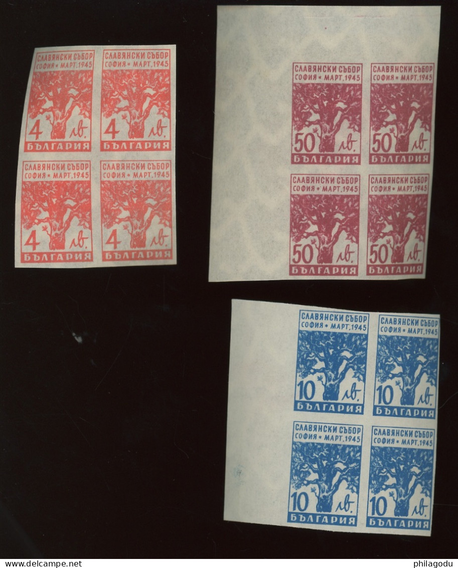 Congrès De Sofia  Yv. 435/437 X 4 .   ** - Unused Stamps