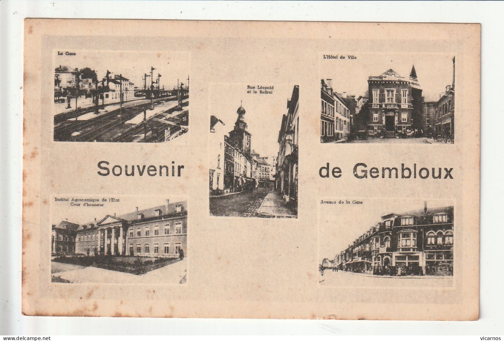 CP BELGIQUE Souvenir De GEMBLOUX - Gembloux