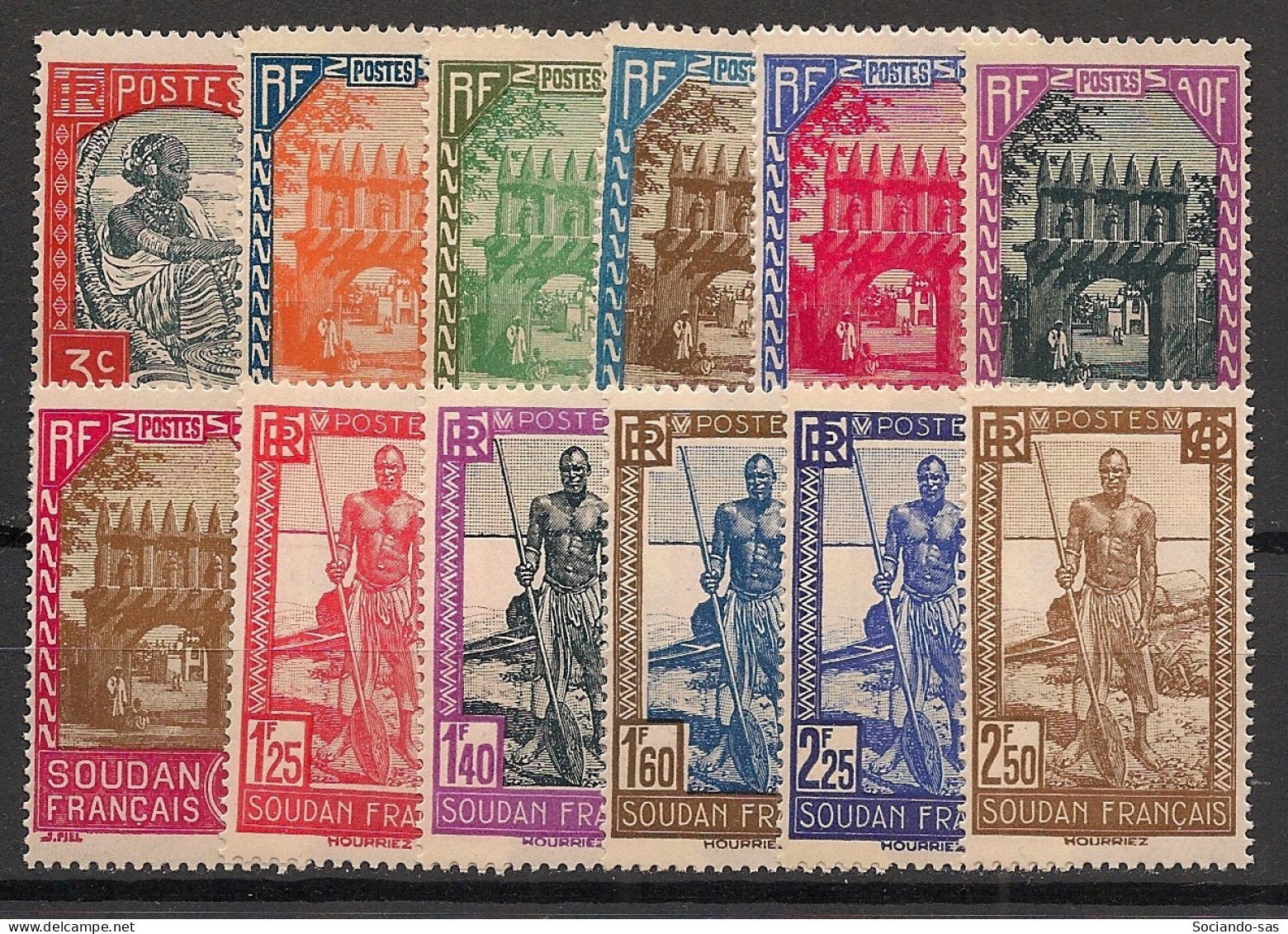 SOUDAN - 1939-40 - N°YT. 110 à 121 - Série Complète - Neuf Luxe ** / MNH / Postfrisch - Unused Stamps