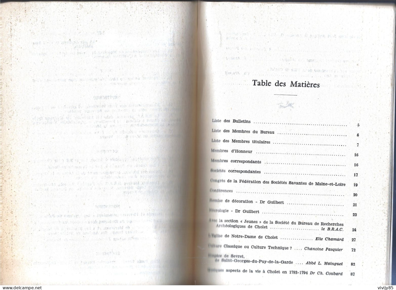 49 - CHOLET Et Sa Région " Livre Société Sciences/lettres /Beaux Arts ( 48 Pages Sur Notre Dame ) - Pays De Loire