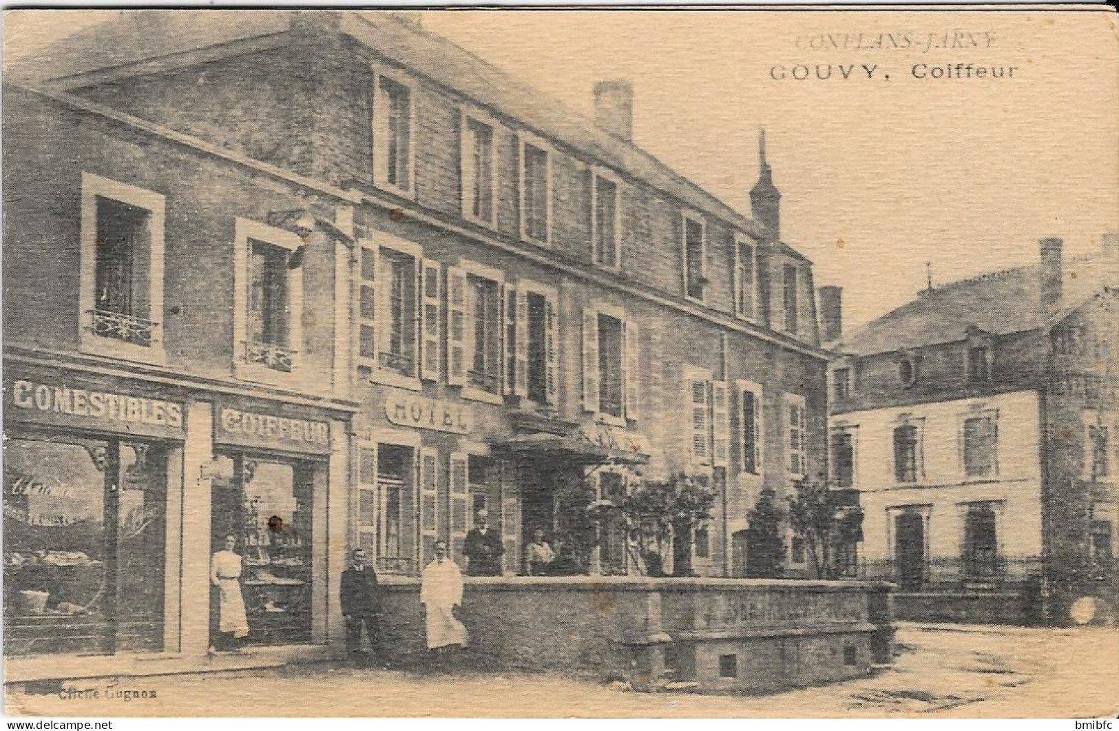 CONFLANS-JARNY - GOUVY, Coiffeur  (carte De Voeux Du Sénateur-Maire De Jarny Philippe NACHBAR - Jarny