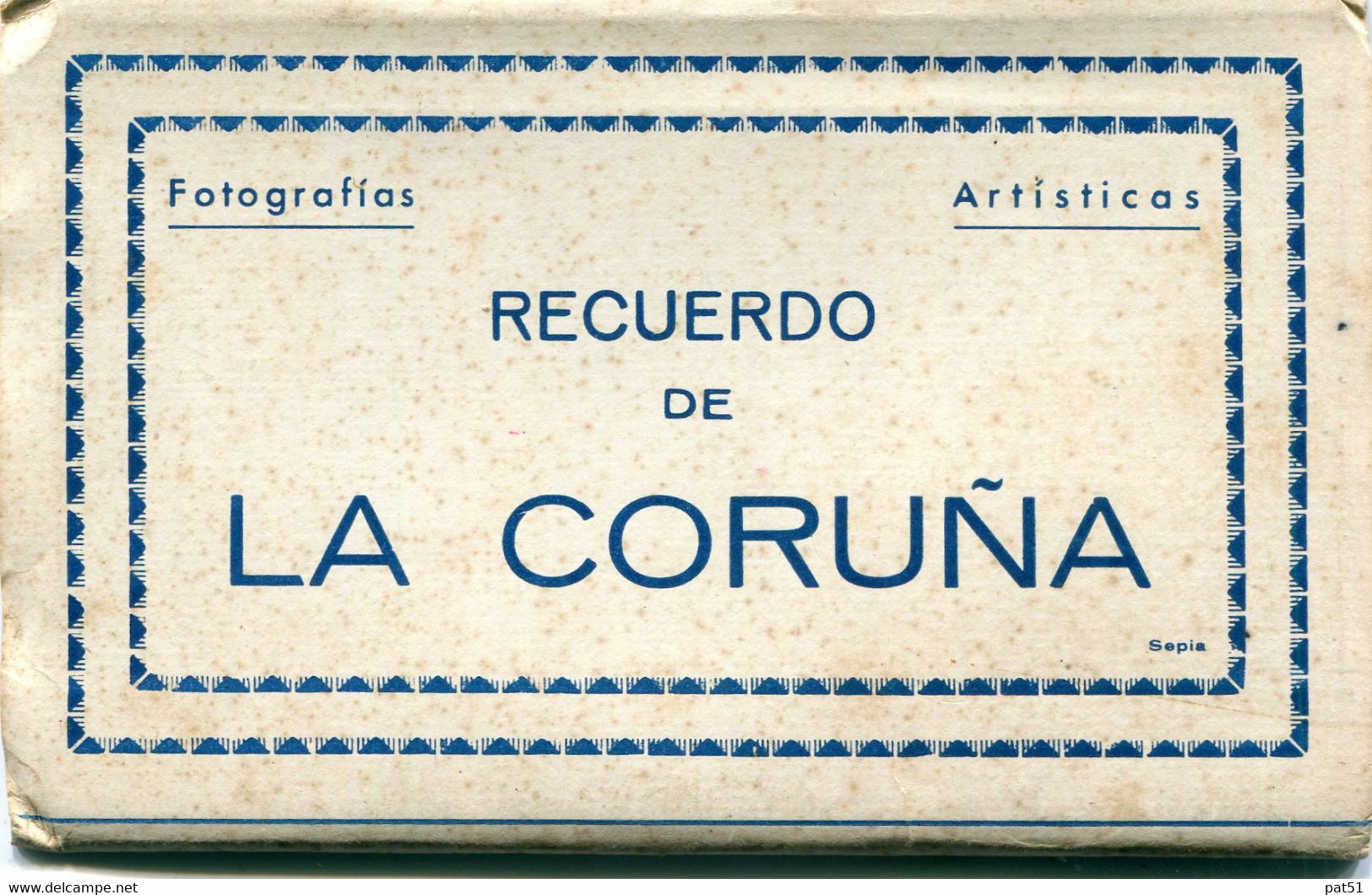 ESPAGNE / ESPANA - La Coruna : Recuerdo De  ....- Dépliant 10 Cartes ( Stadium Municipal, Real Club Nautico ...) - La Coruña