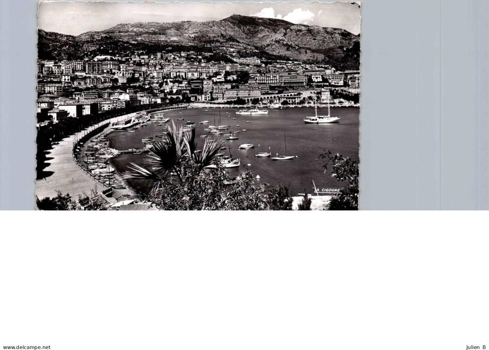 Monaco, Le Port, Vue Vers Monte-carlos, Flamme Postale - Haven