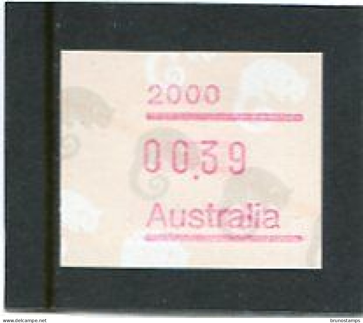 AUSTRALIA - 1988  39c  FRAMA  POSSUM  POSTCODE  2000 (SYDNEY)  MINT NH - Timbres De Distributeurs [ATM]