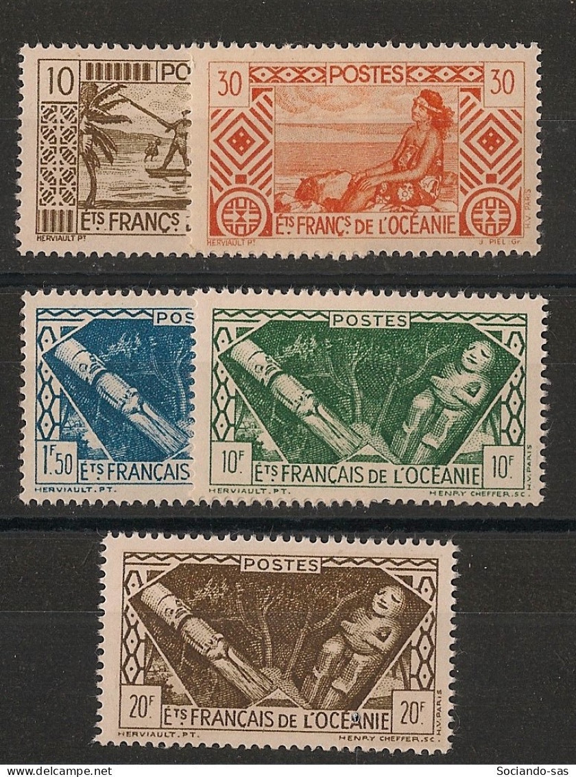 OCEANIE - 1942-44 - N°YT. 150 à 154 - Série Complète - Neuf Luxe ** / MNH / Postfrisch - Neufs