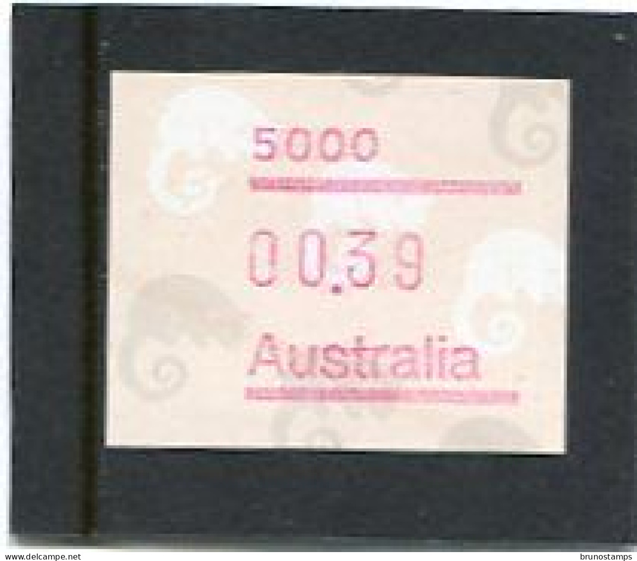 AUSTRALIA - 1988  39c  FRAMA  POSSUM  POSTCODE  5000 (ADELAIDE)  MINT NH - Machine Labels [ATM]