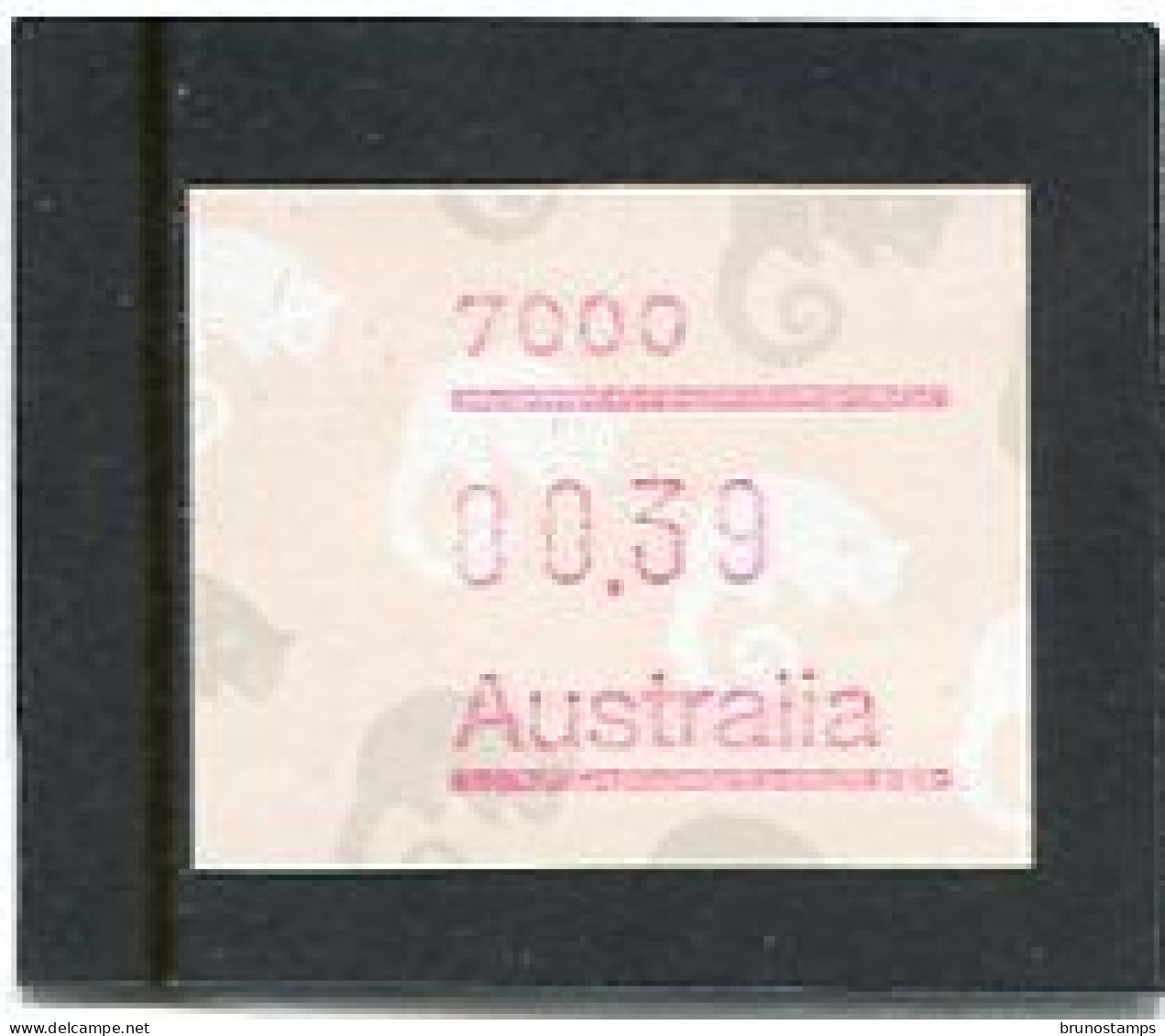 AUSTRALIA - 1988  39c  FRAMA  POSSUM  POSTCODE  7000 (HOBART)  MINT NH - Timbres De Distributeurs [ATM]