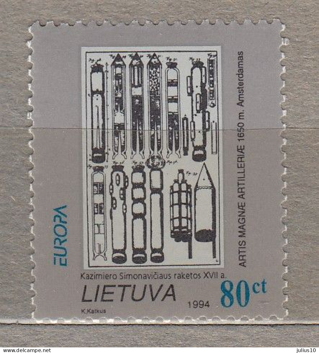 LITHUANIA 1994 Europa CEPT Rockets MNH(**) Mi 555 # Lt716 - Lithuania