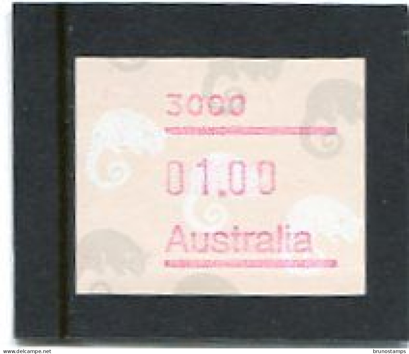 AUSTRALIA - 1988  1$  FRAMA  POSSUM  POSTCODE  3000 (MELBOURNE)  MINT NH - Automatenmarken [ATM]