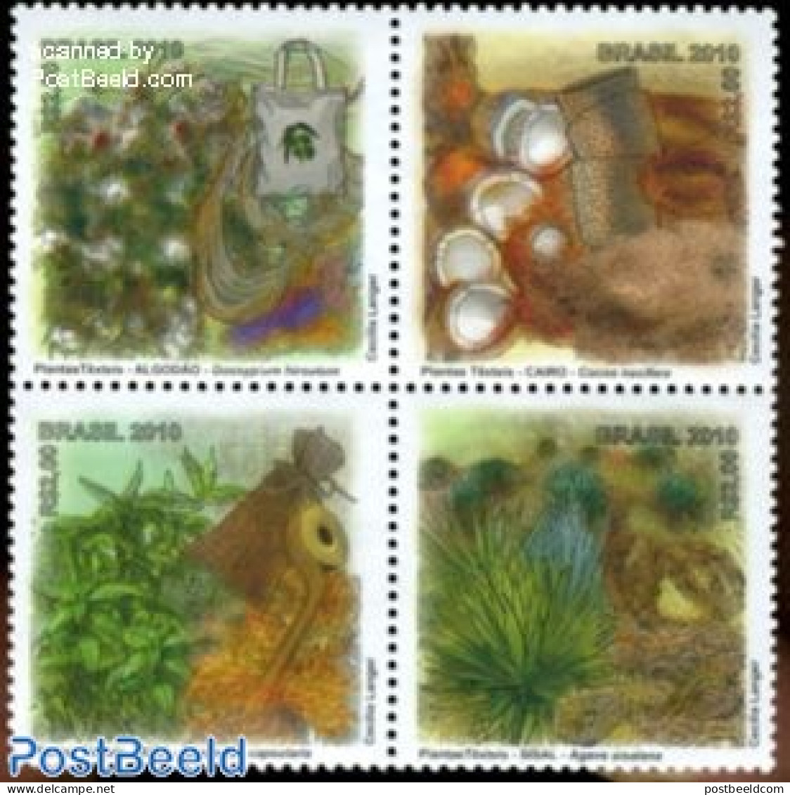 Brazil 2010 Handicrafts 4v [+], Mint NH, Art - Handicrafts - Unused Stamps