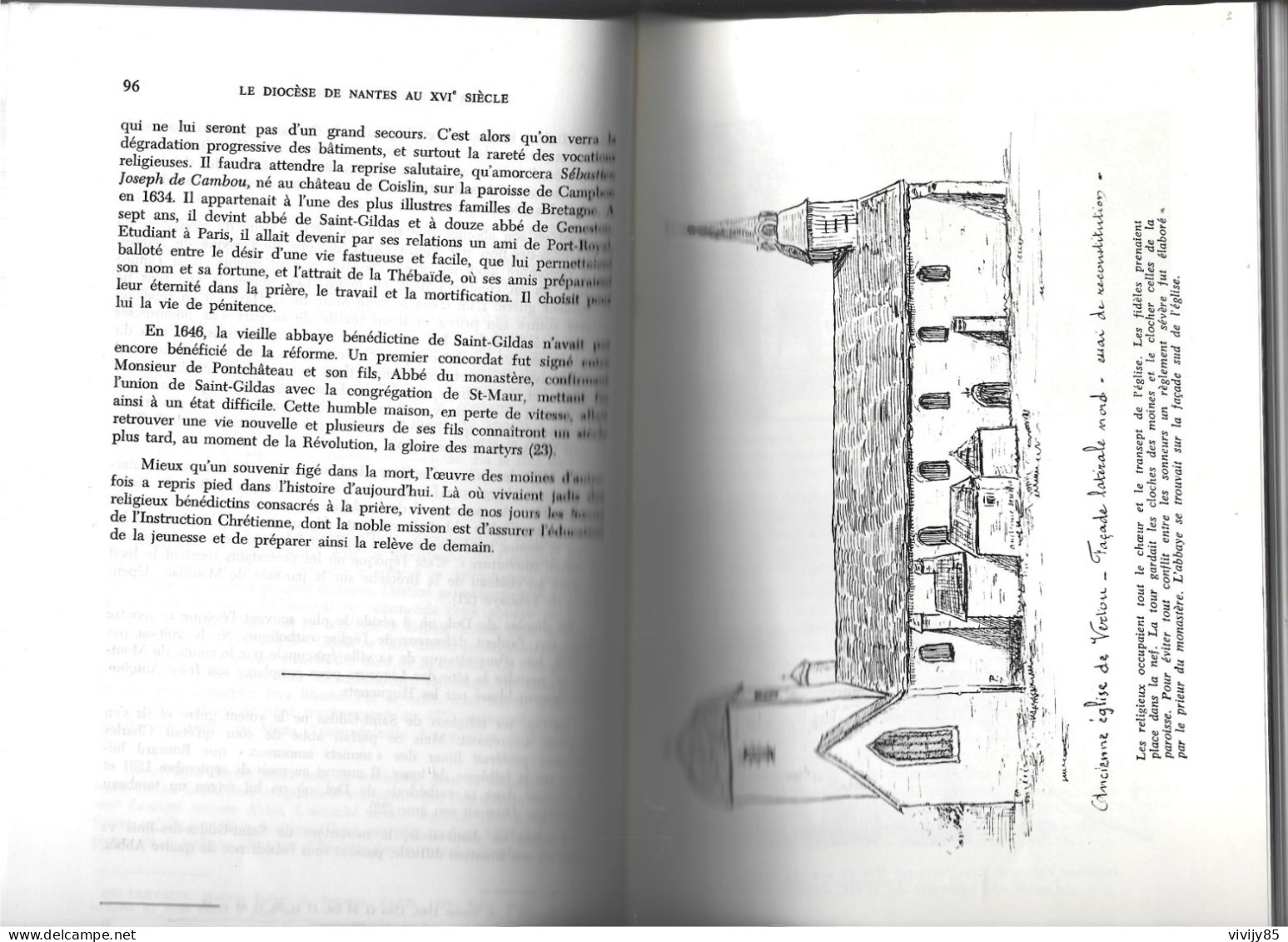 44 - NANTES - Livre " le Diocèse au XVI è siècle 1500-1600 " - 1976