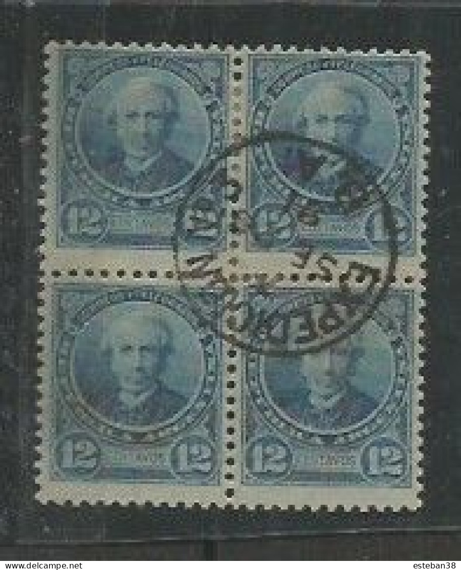 Alberdi 12c Azul Papel Azulado - Used Stamps