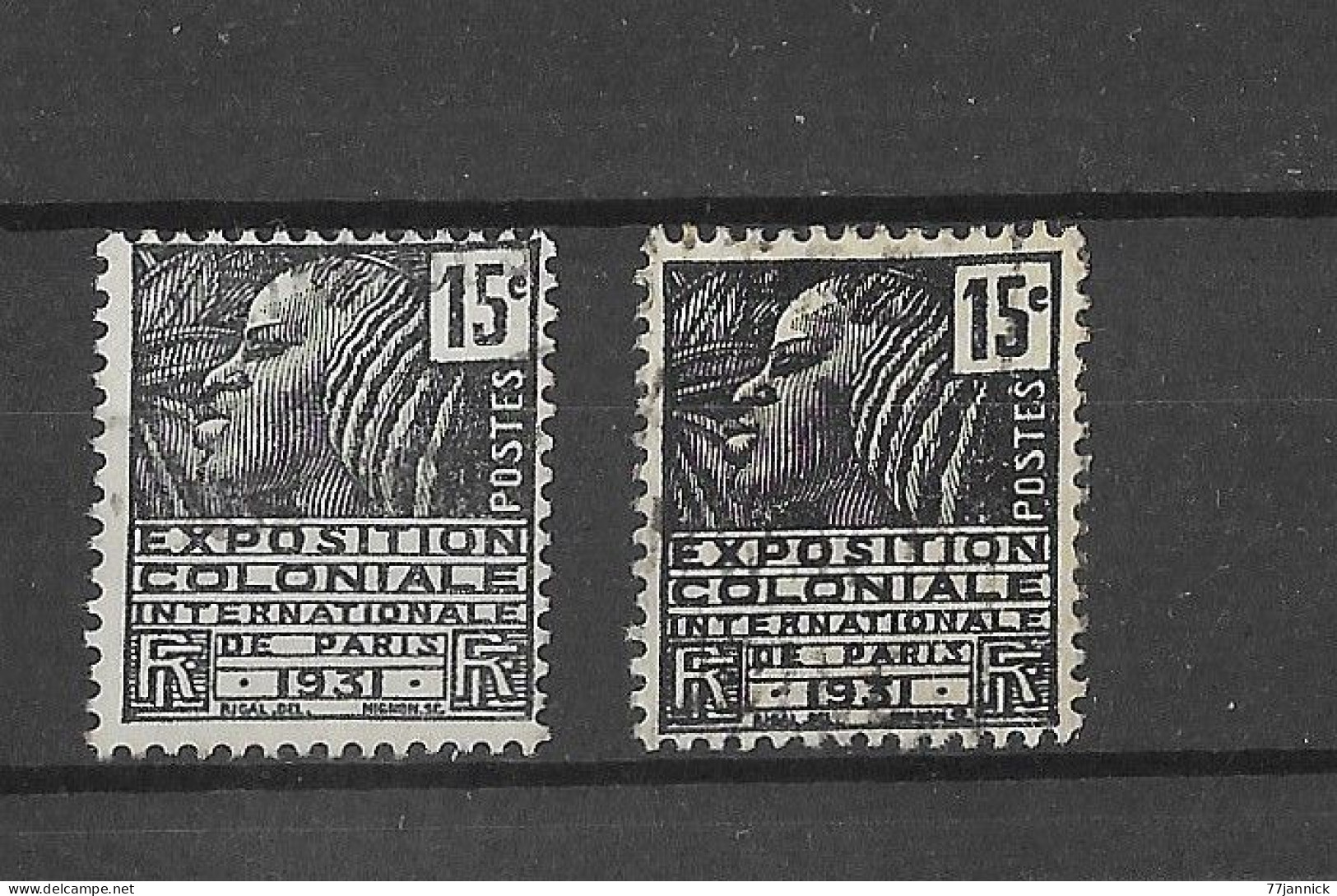 VARIETE DE COULEUR N° 270 (clair / Foncé)  OBLITERE - Used Stamps