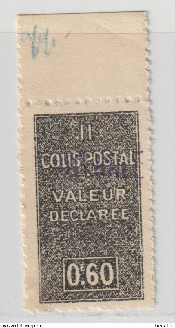 ALGERIE COLIS POST  N° 55 VARIETEE CADRE BRISE A DROITE NEUF** TB VOIR SCAN - Colis Postaux