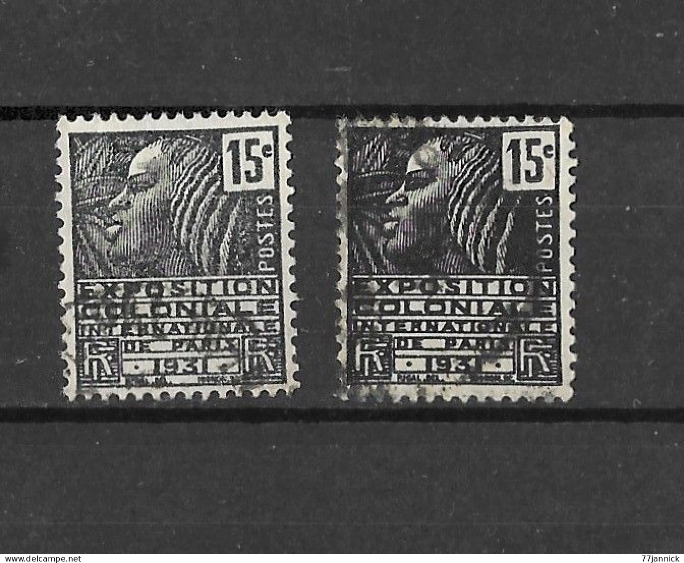 VARIETE DE COULEUR N° 270 (clair / Foncé)  OBLITERE - Used Stamps