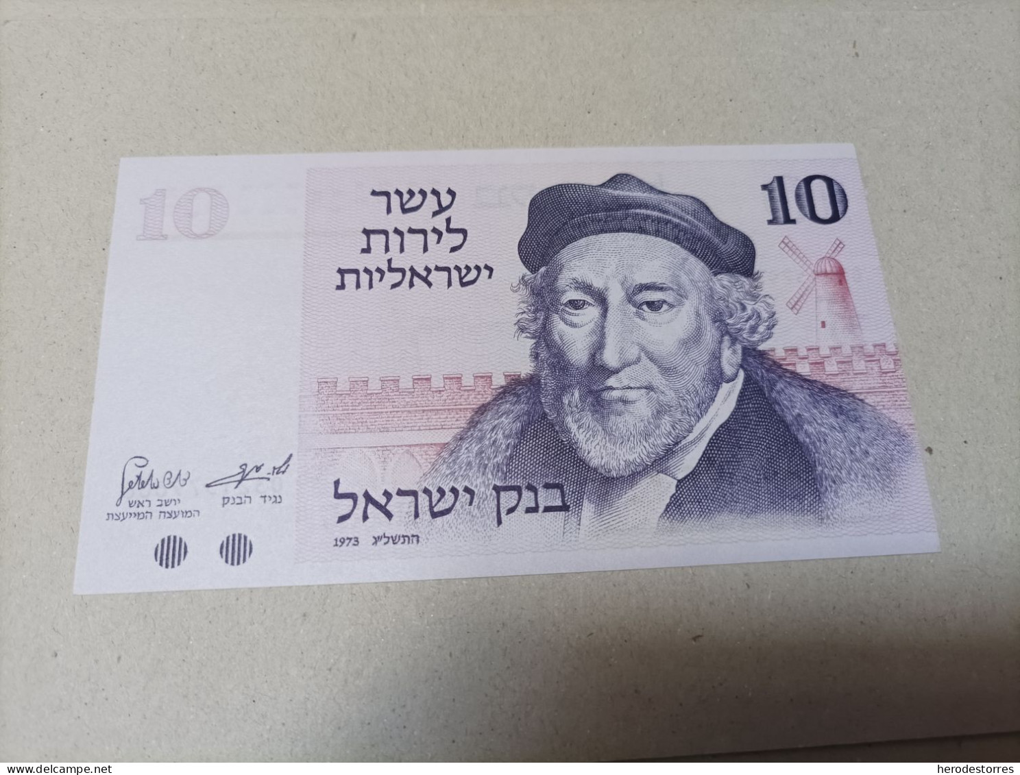 Billete Israel, 10 Sheqalim, Año 1973, UNC - Israele