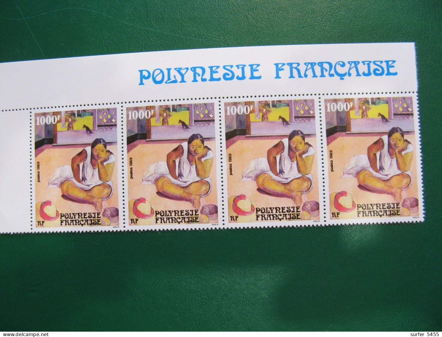 P0LYNESIE YVERT POSTE ORDINAIRE N° 346 BANDE DE 4 TIMBRES NEUFS ** LUXE - MNH -  FACIALE 33,52 EUROS - Ungebraucht