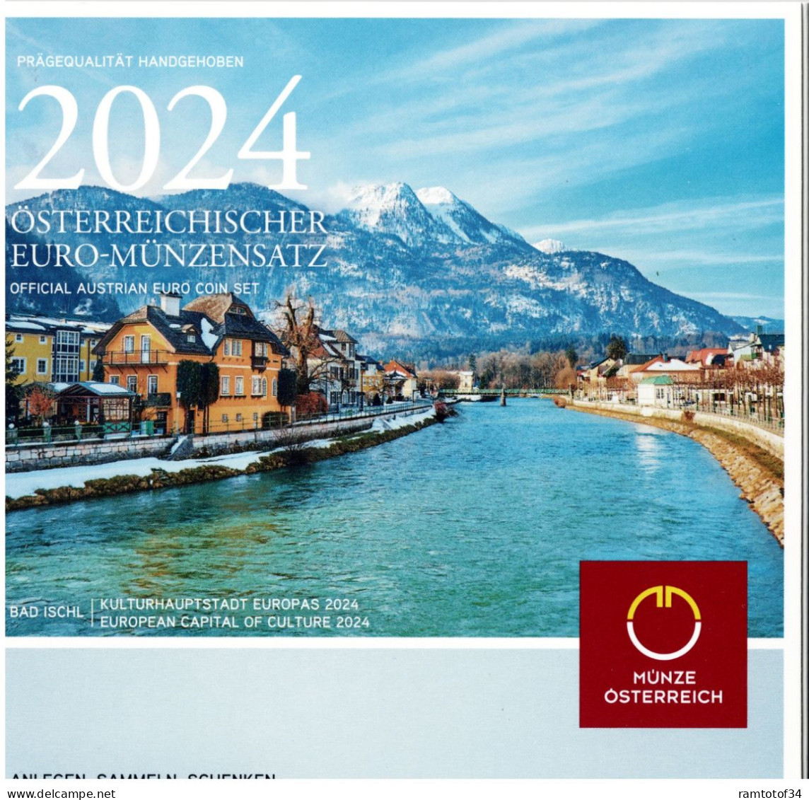 2024 AUTRICHE - Coffret BU (8 Pièces) Série Monnaies Euro - Autriche