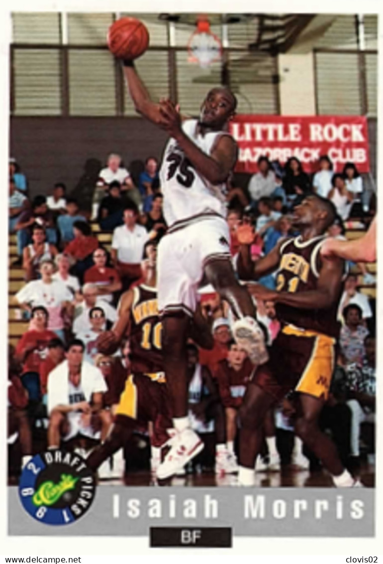 54 Isaiah Morris - Miami Heat - Carte NBA 1992 Classic Draft Picks Basketball - Autres & Non Classés