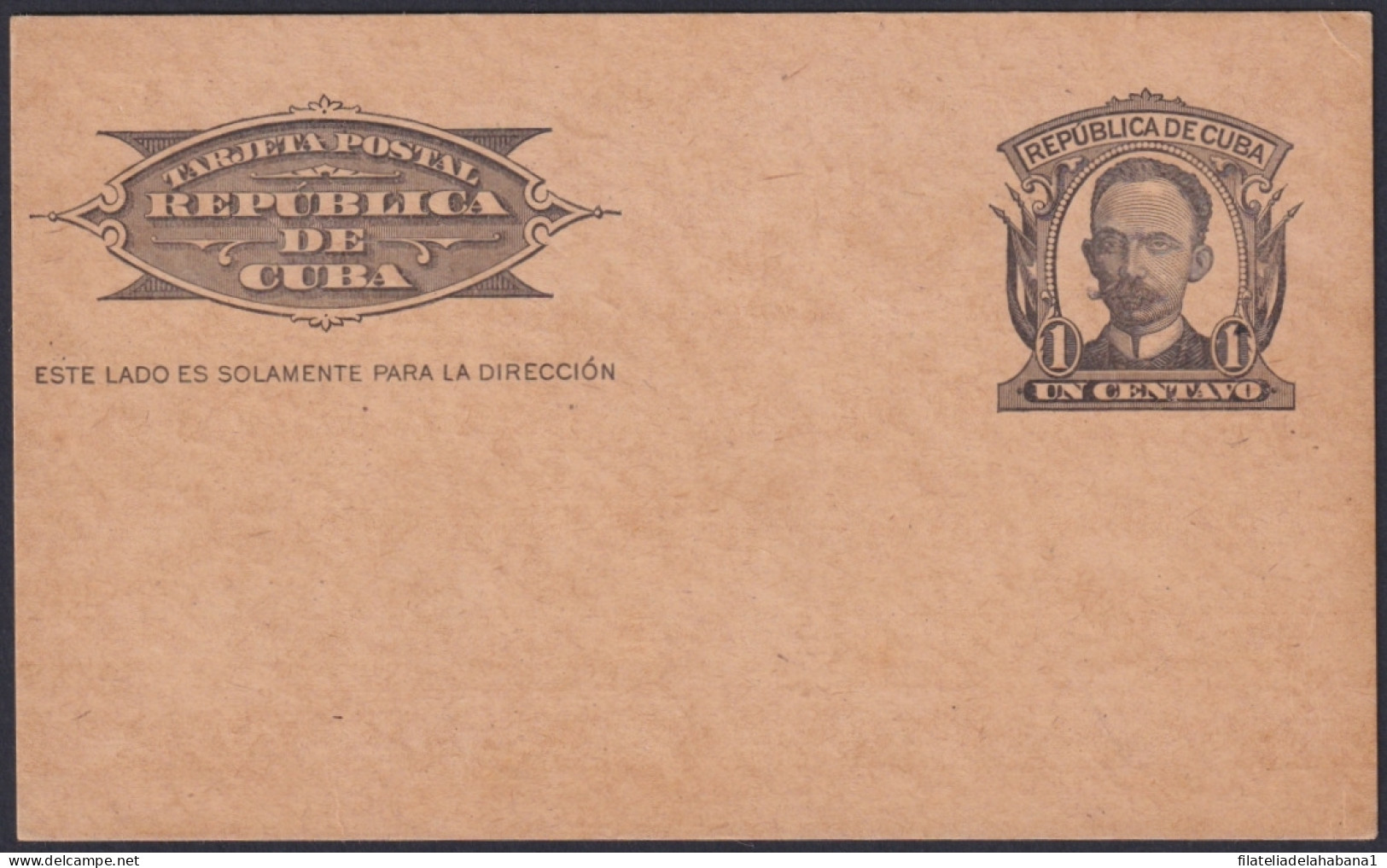 1904-EP-220 CUBA REPUBLICA 1904 1c JOSE MARTI POSTAL STATIONERY.  - Andere & Zonder Classificatie