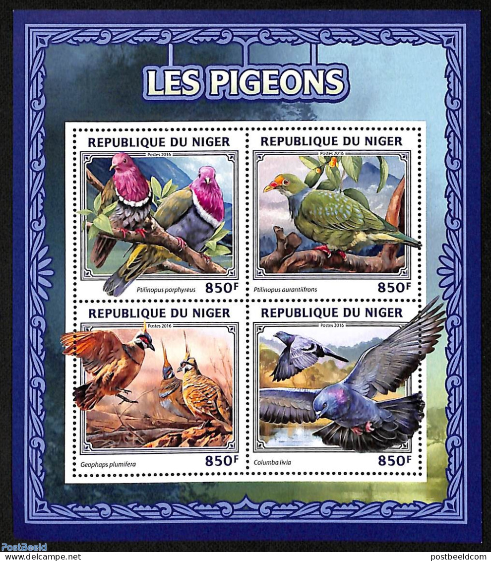 Niger 2016 Pigeons, Mint NH, Nature - Birds - Pigeons - Niger (1960-...)