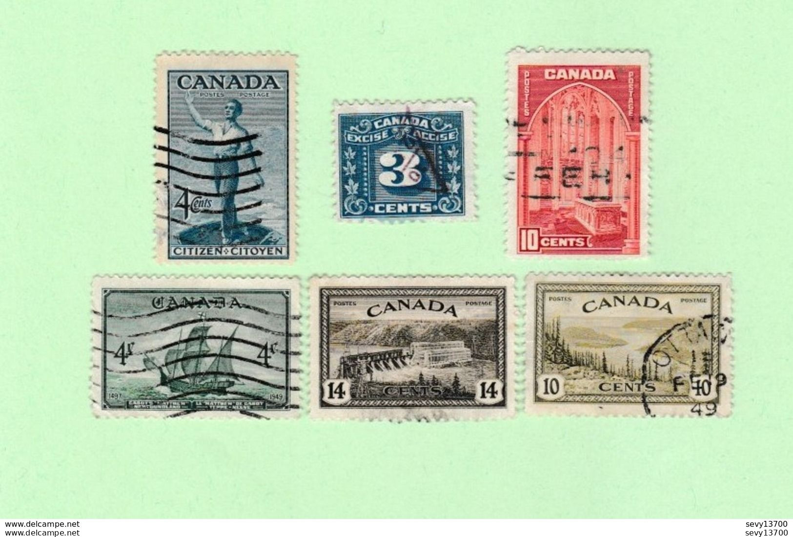 Canada Lot De 76 Timbres - Verzamelingen