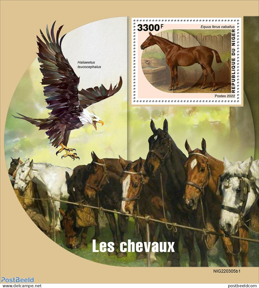 Niger 2022 Horses, Mint NH, Nature - Horses - Niger (1960-...)