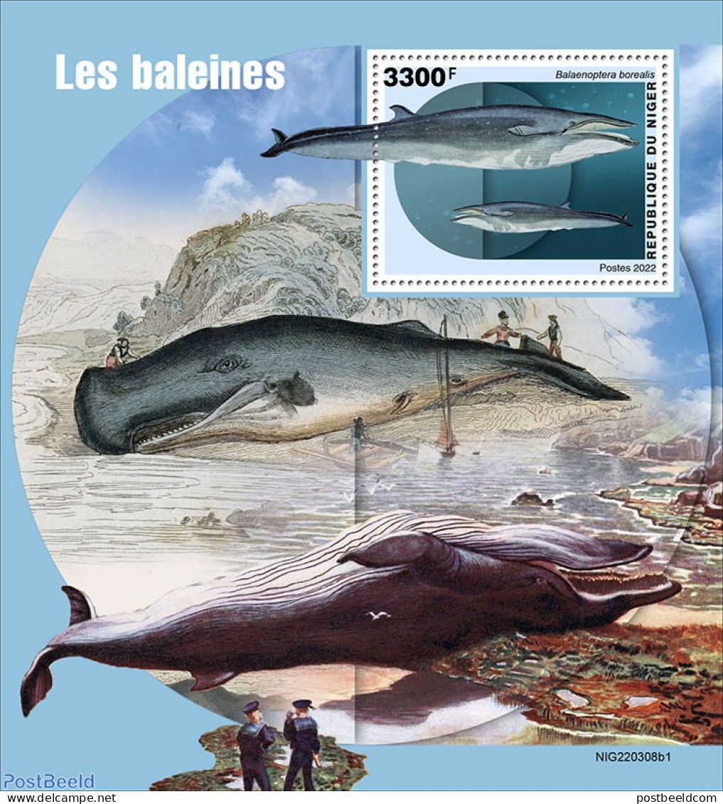 Niger 2022 Whales, Mint NH, Nature - Sea Mammals - Niger (1960-...)