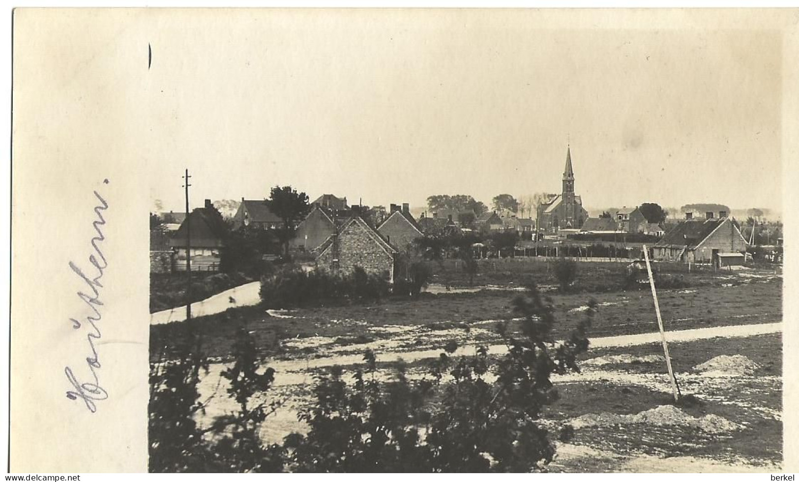 COMINES HOUTHEM 1916 CARTE PHOTO FOTOKAART PANORAMA Feldpost Nr 033 - Komen-Waasten