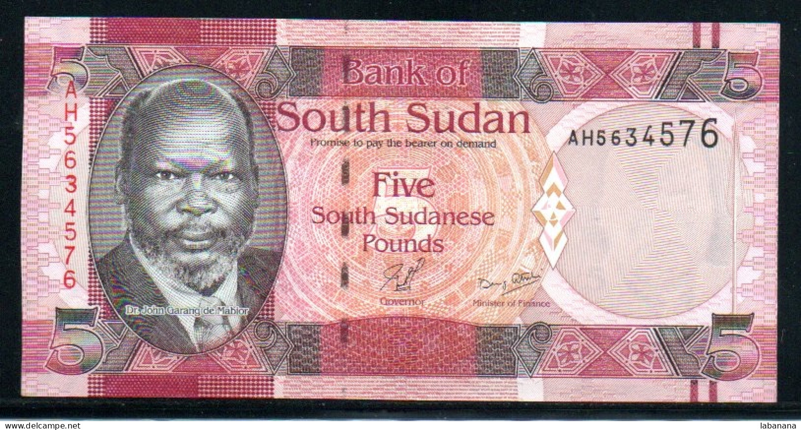 659-Soudan Du Sud 5 Pounds 2011 AH563 Neuf/unc - Zuid-Soedan