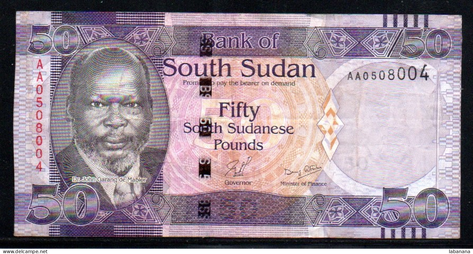 659-Soudan Du Sud 50 Pounds 2011 AA050 - Südsudan