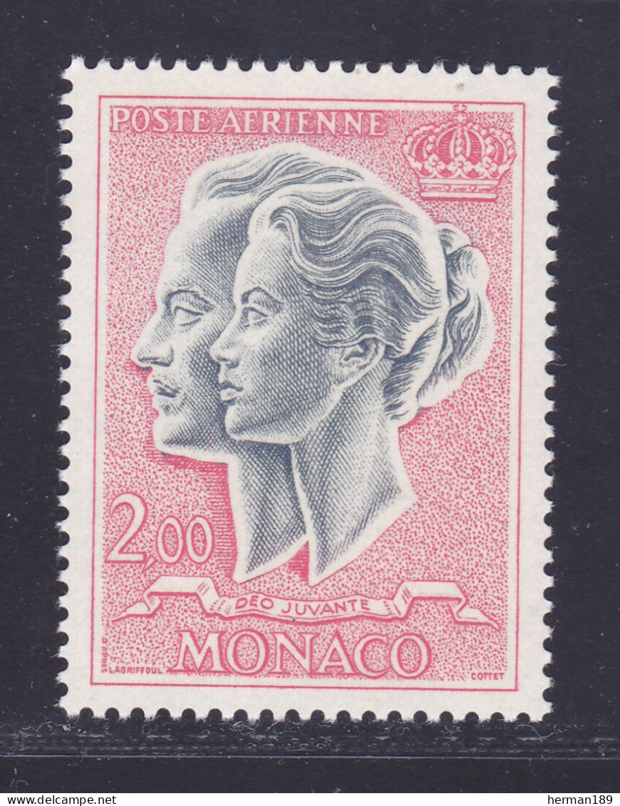 MONACO AERIENS N°   87 ** MNH Neuf Sans Charnière, TB (D7668) Couple Princier - 1966-71 - Poste Aérienne