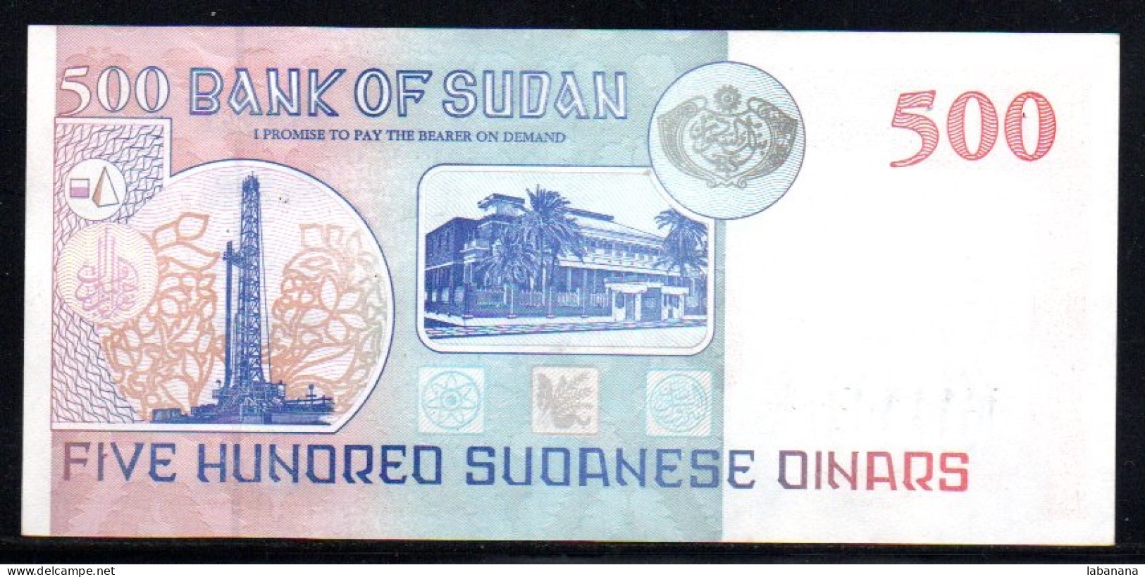 534-Soudan 500 Dinars 1998 RI869 Neuf/unc - Sudan