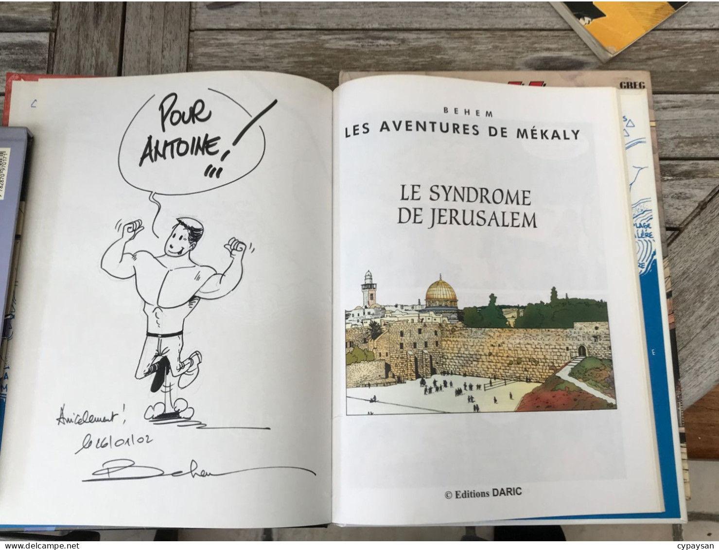 Mékaly 5 Le Syndrome De Jerusalem EO DEDICACE BE Daric 08/2001 Behem (BI2) - Autographs
