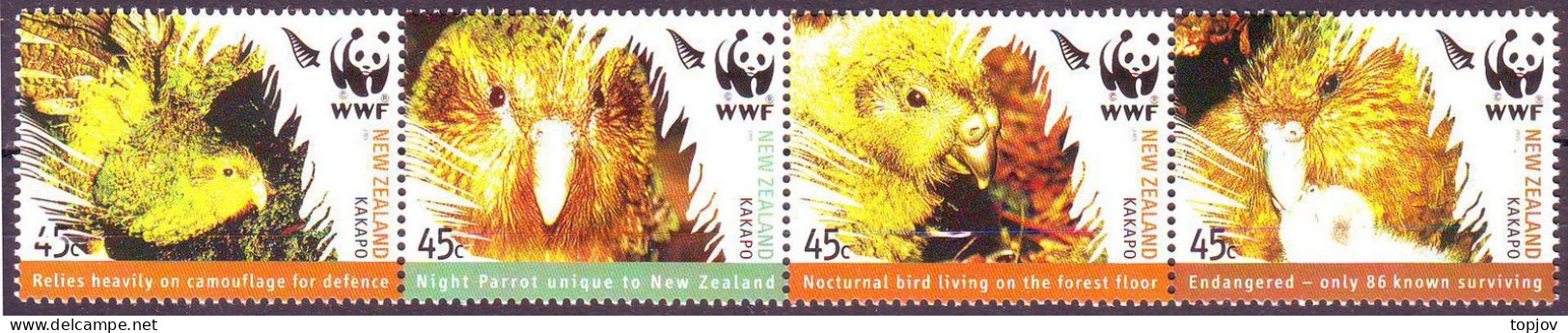 NEW ZEALAND - WWF KAKAPO  BIRDS - **MNH - 2005 - Ungebraucht