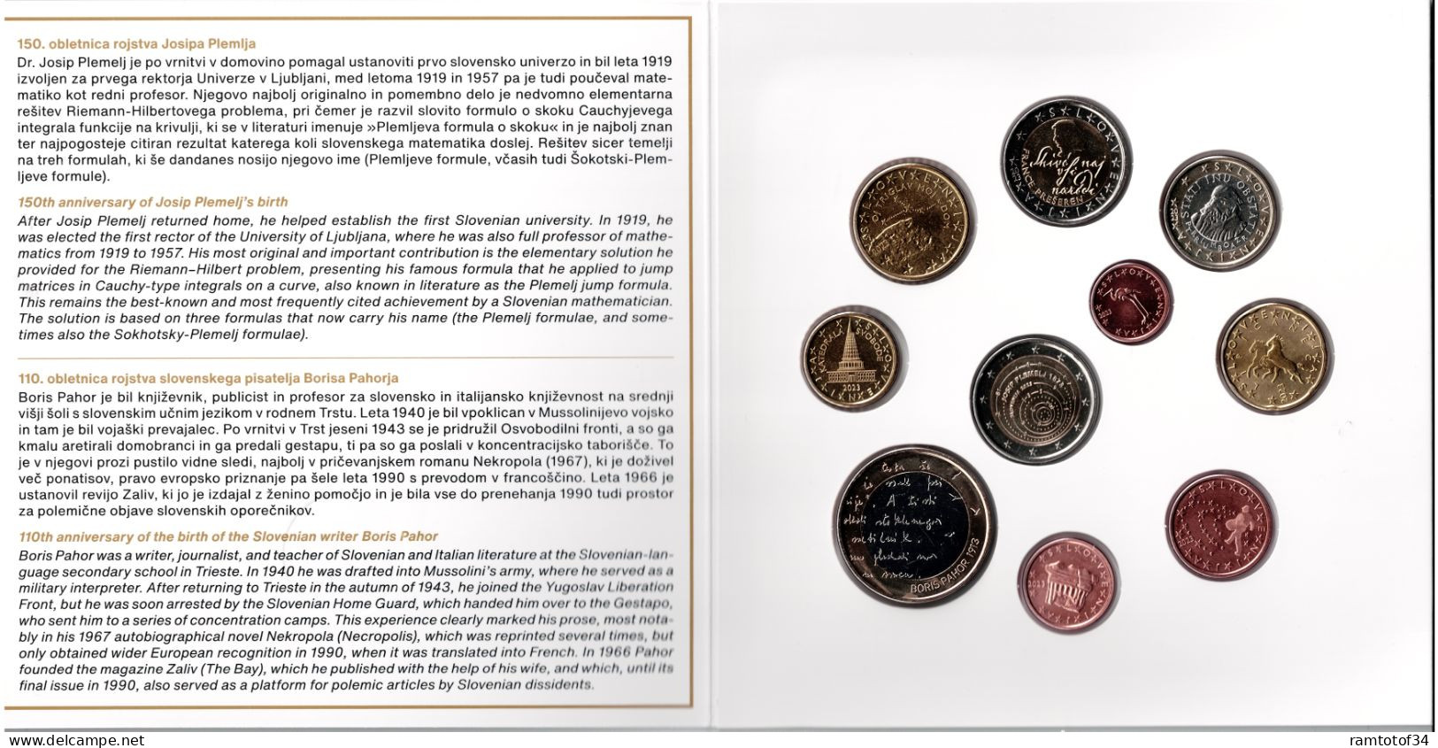 2023 SLOVÉNIE - Coffret Série Monnaies Euro (10 Pièces) BU - Slovenia
