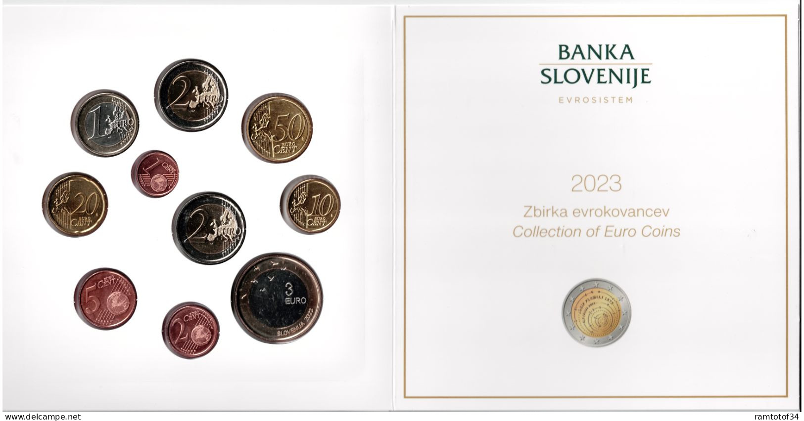 2023 SLOVÉNIE - Coffret Série Monnaies Euro (10 Pièces) BU - Slovenia