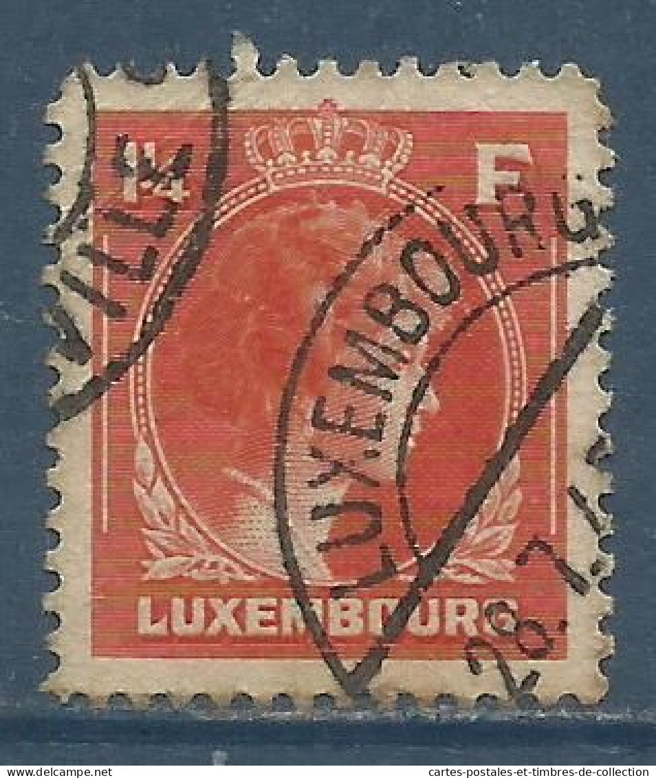 LUXEMBOURG , 1 1/4 Fr. , Grande Duchesse Charlotte , 1934 -1935 , N° YT 250 , µ - 1926-39 Charlotte Rechtsprofil