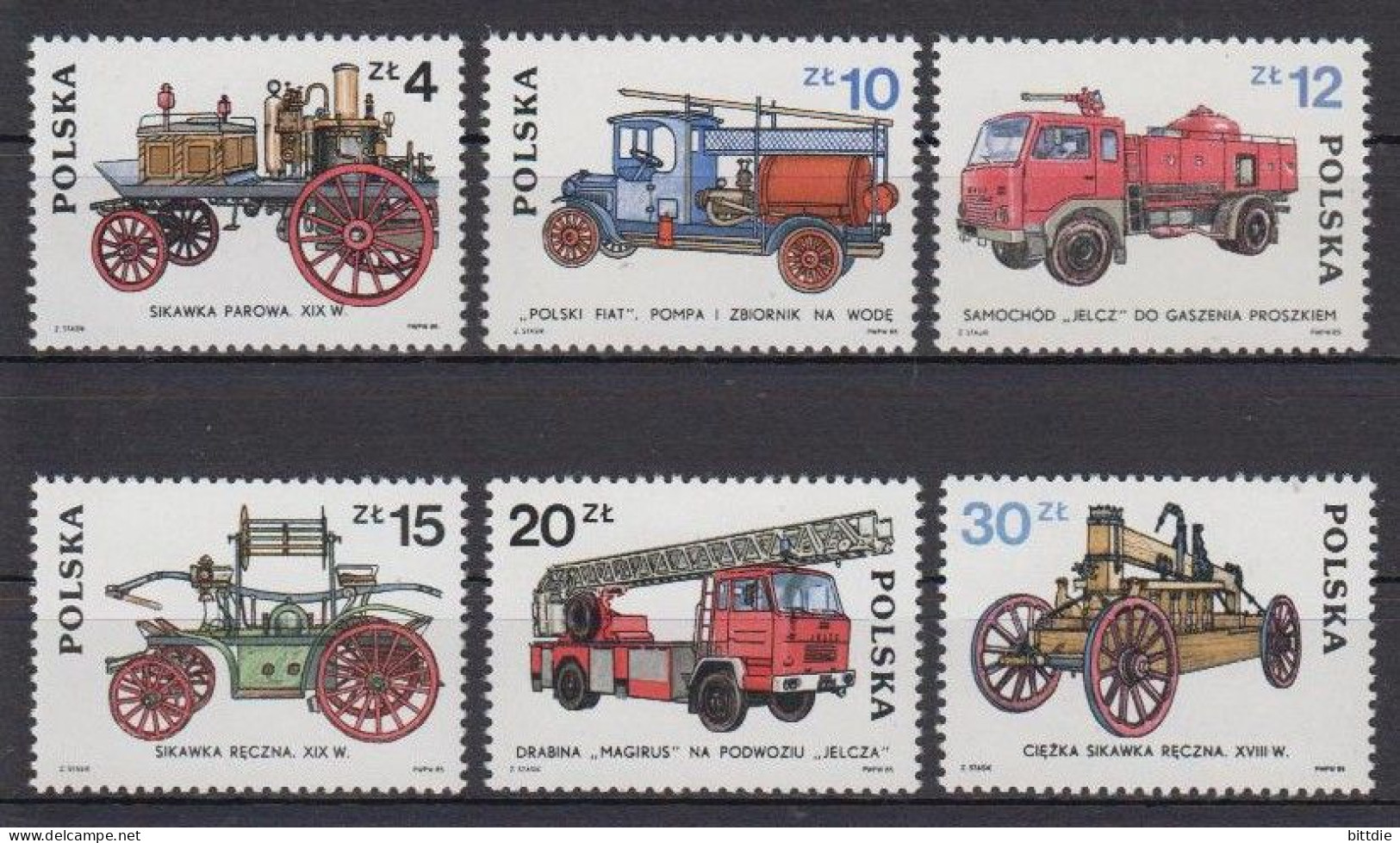 Polen , Feuerwehr  2961/66 , Xx   (A6.1731) - Nuovi