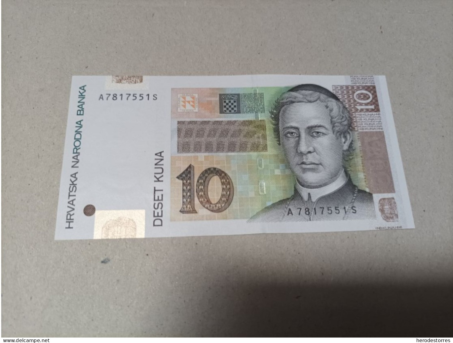 Billete Croacia 10 Kuna, Año 2001, UNC - Kroatien