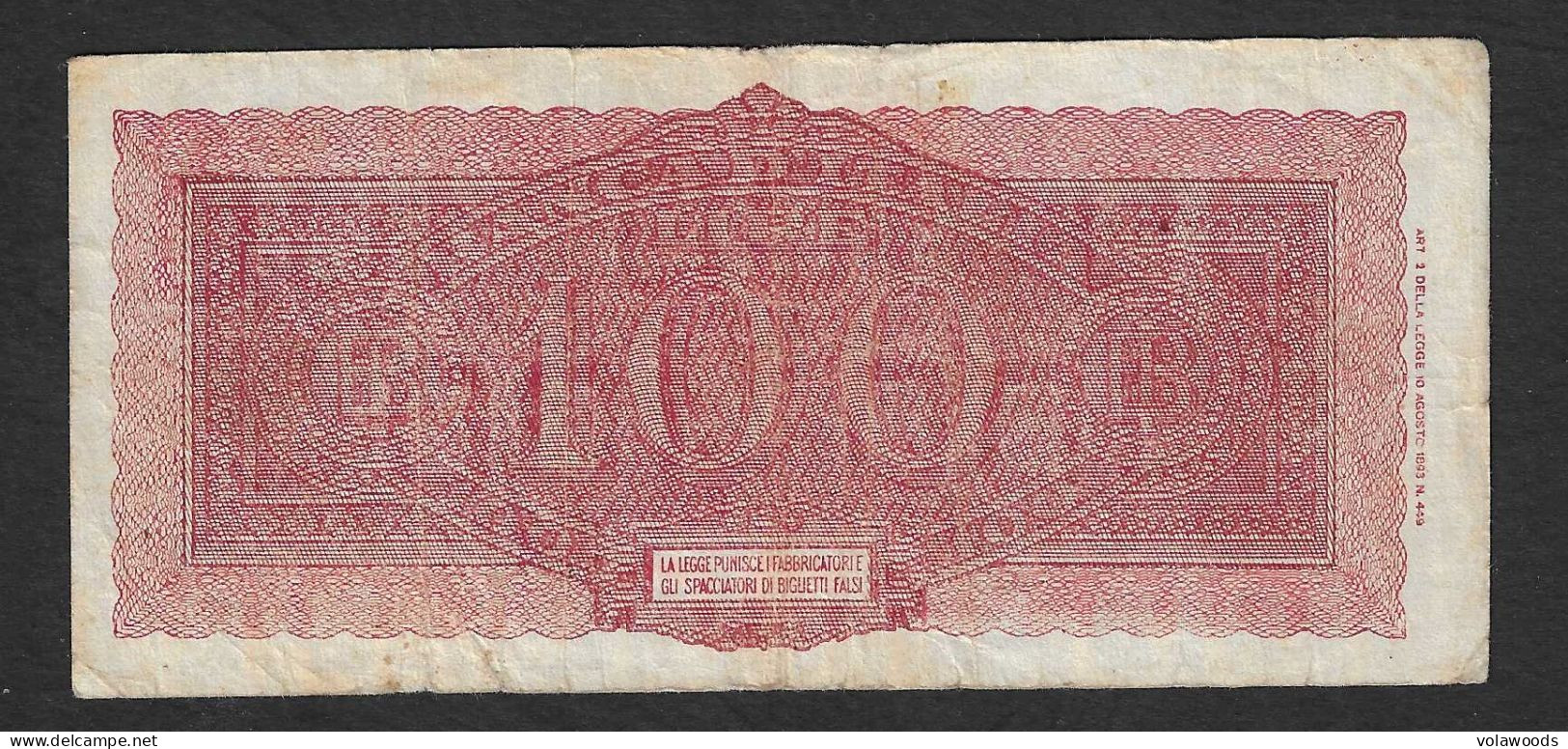 Italia - Banconota Circolata Da 100 Lire "Italia Turrita" P-75a - 1944 #17 - 100 Lire