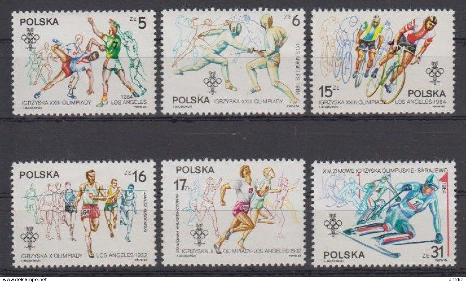 Polen , Sport  2913/18 A , Xx   (A6.1734) - Unused Stamps