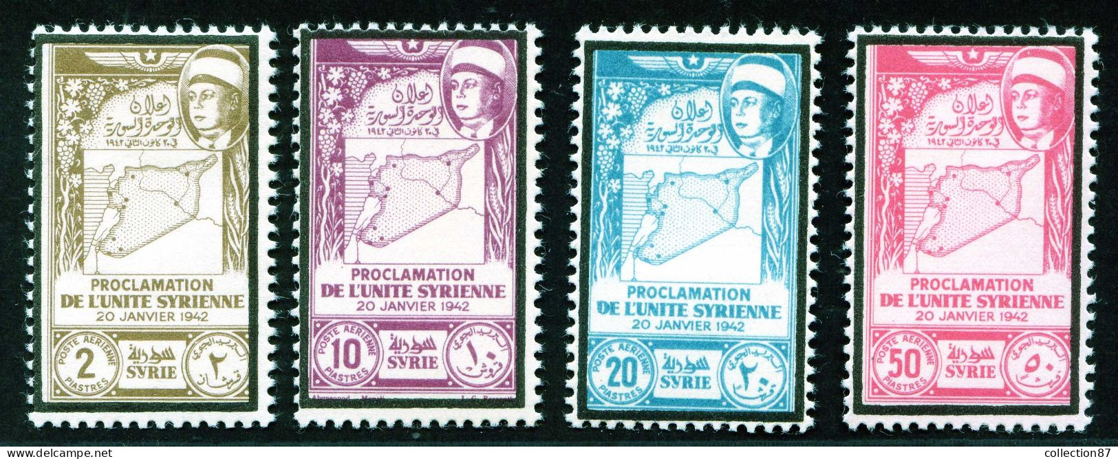 REF 086 > SYRIE < PA N° 101 à 104 * * < Neuf Luxe Voir Dos - MNH * * < Poste Aérienne - Aéro  Air Mail - Posta Aerea