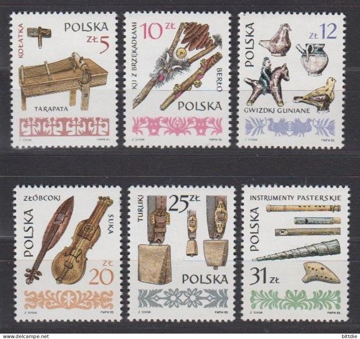 Polen  2979/84 , Xx   (A6.1737) - Unused Stamps